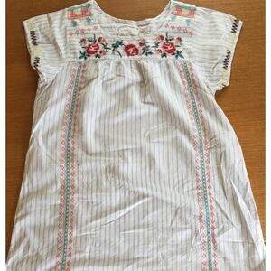 Cotton Comfort Nap White Striped Dress by Johnny Was